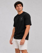Color: Black | View: Side | Essential Logo Tee