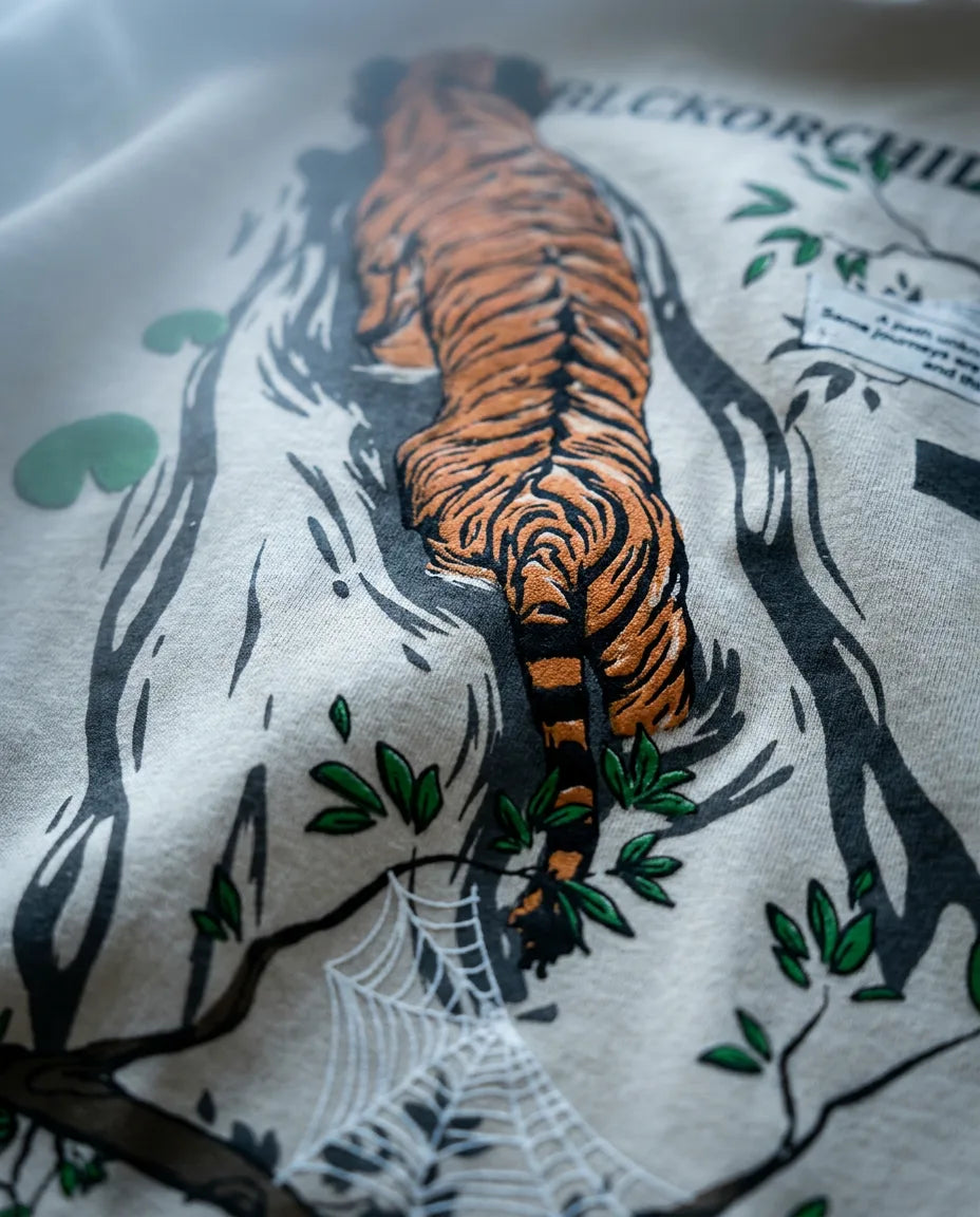Color: Beige | View: Detail | Tiger River Tee