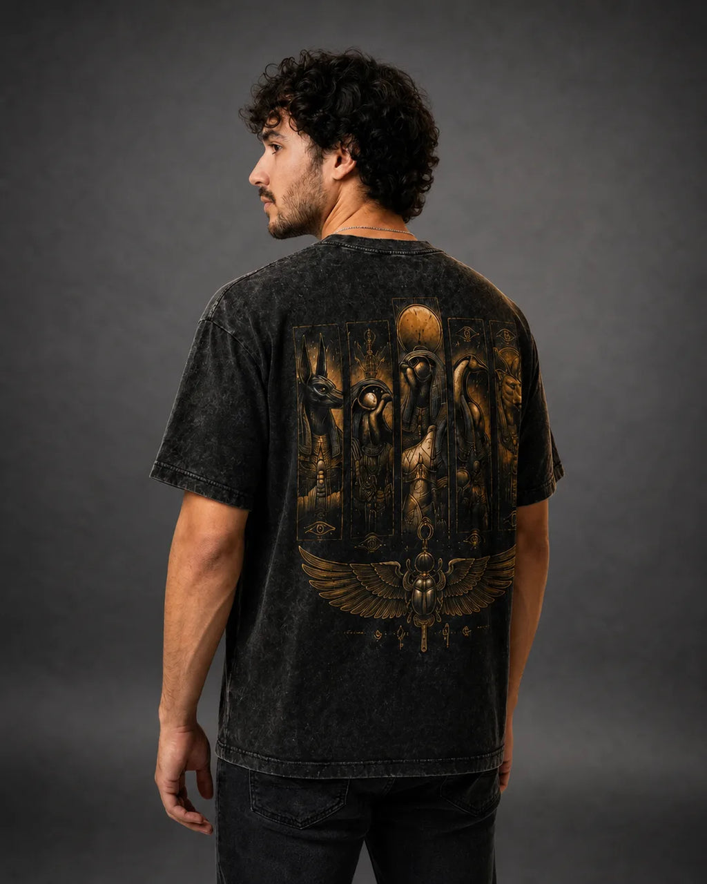 Color: Black | View: Back | Gods Tee