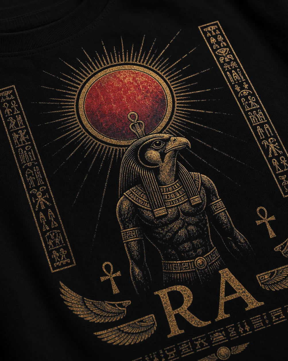 Color: Black | View: Detail | Ra Tee