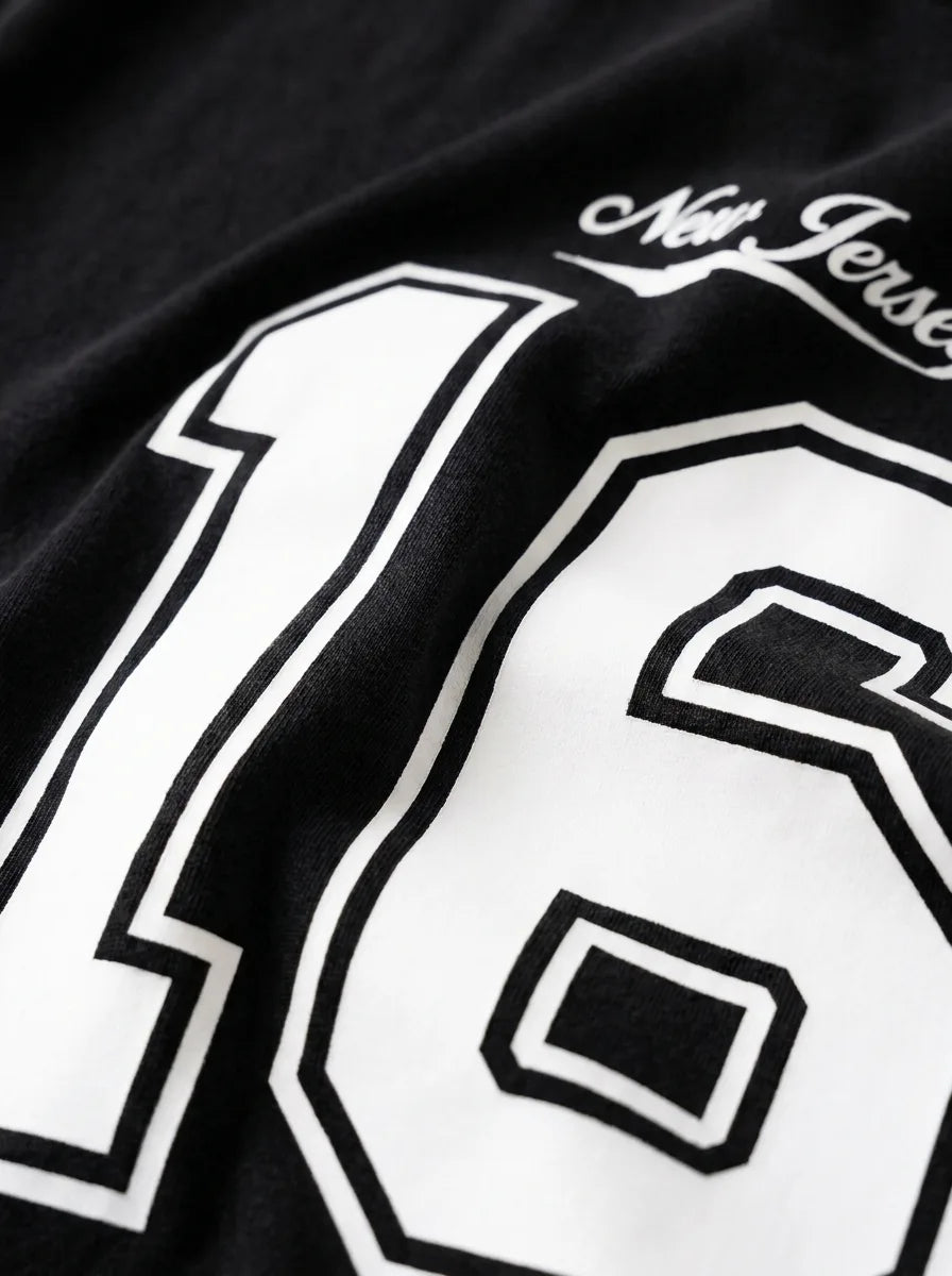 Color: Black | View: Detail | Nu Jersey Tee