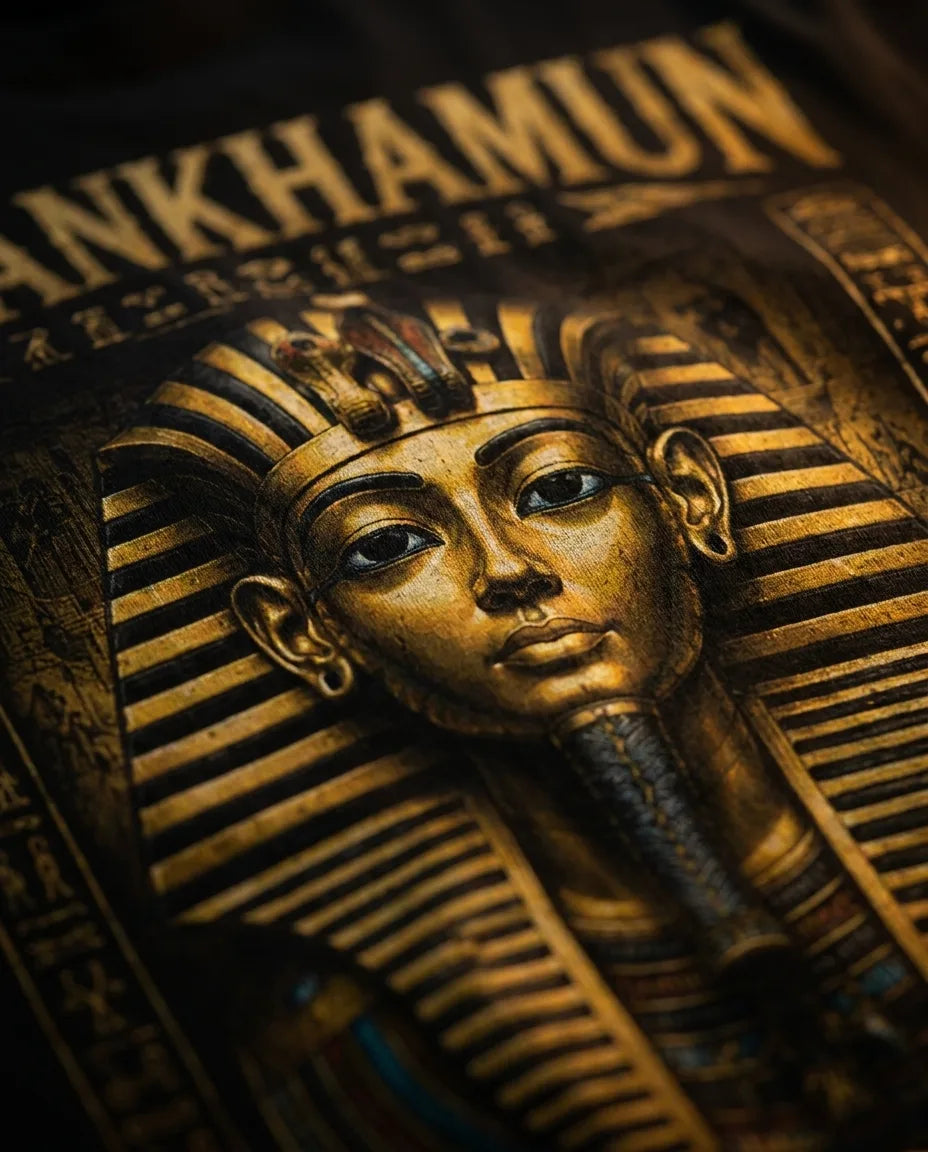 Color: Black | View: Detail | Tutankhamun Tee