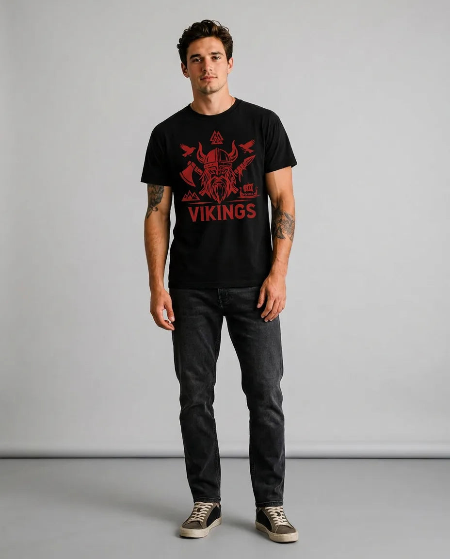 Color: Black | View: Front | Vikings Tee