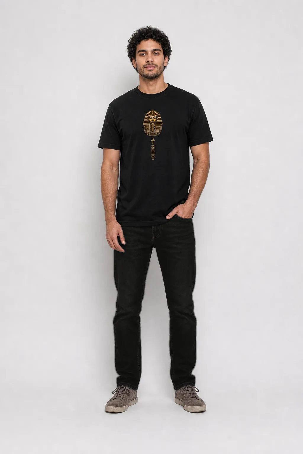 Color: Black | View: Front | Tutankhamun Tee