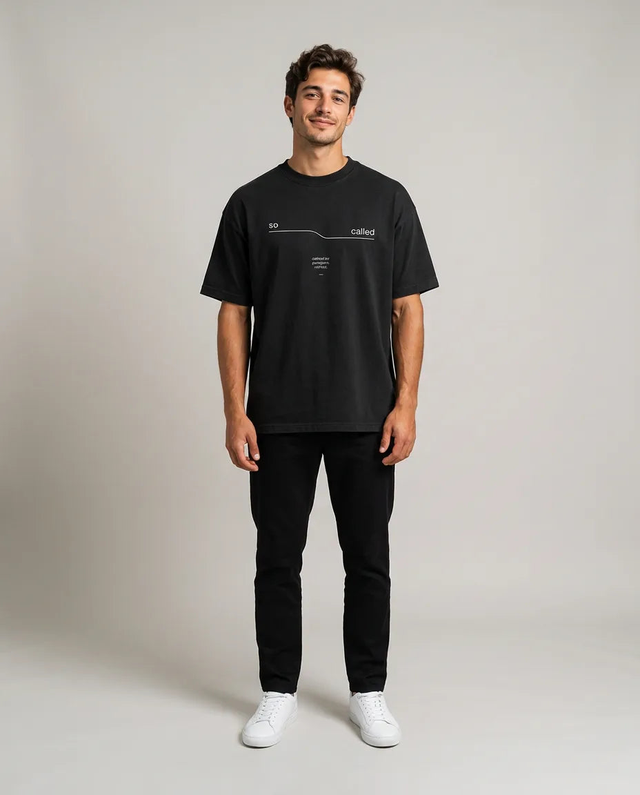 Color: Black | View: Front | So Called Tee