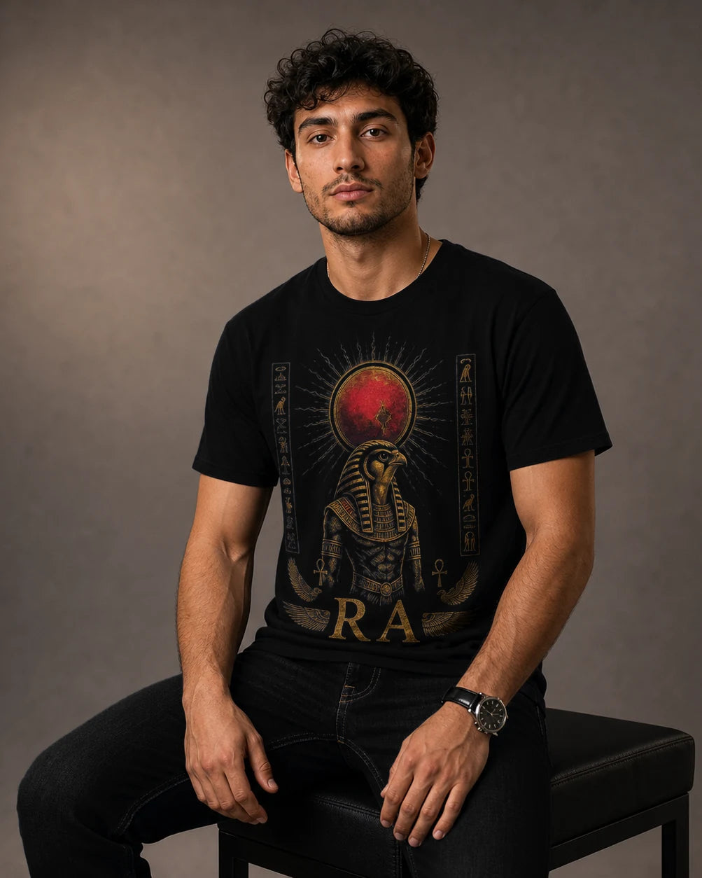 Color: Black | View: Front | Ra Tee