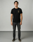 Color: Black | View: Front | Vikings Chest Logo Tee