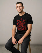 Color: Black | View: Model | Vikings Tee
