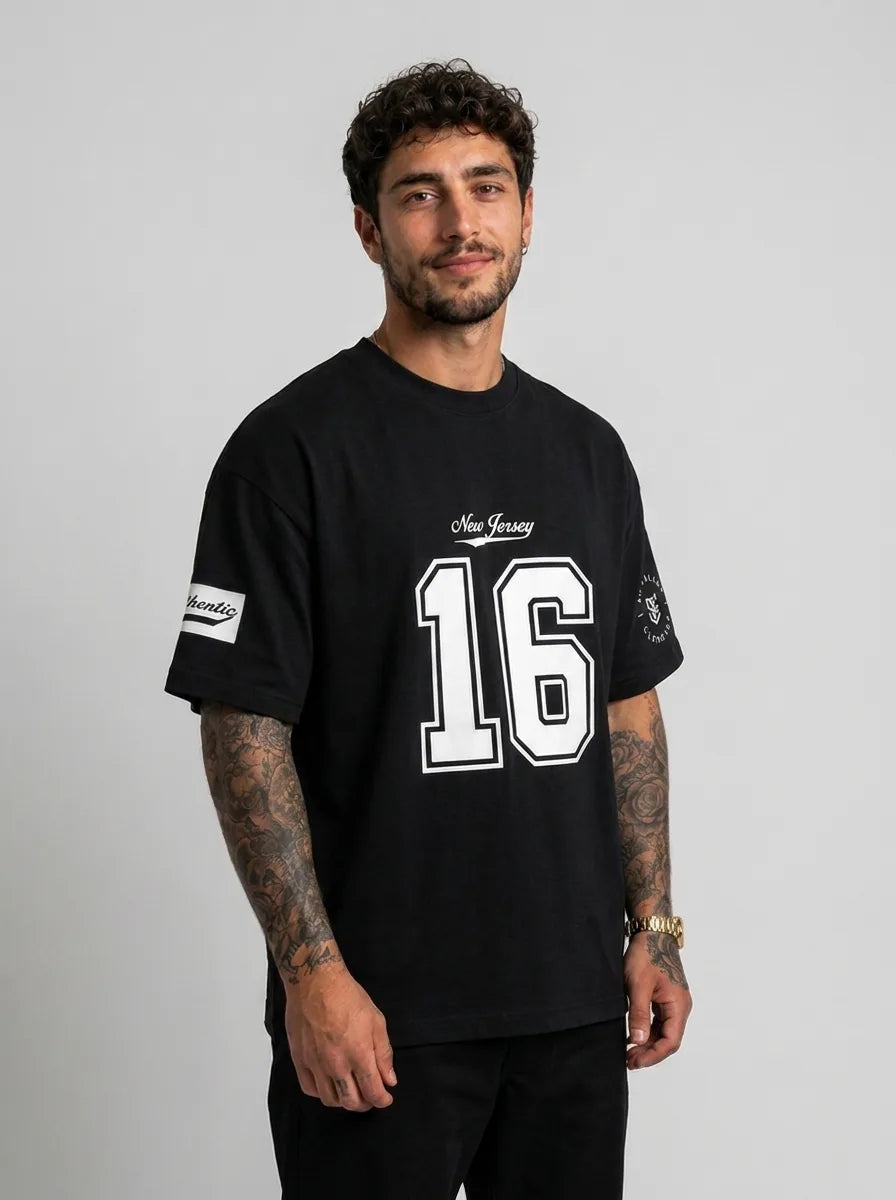 Color: Black | View: Side | Nu Jersey Tee