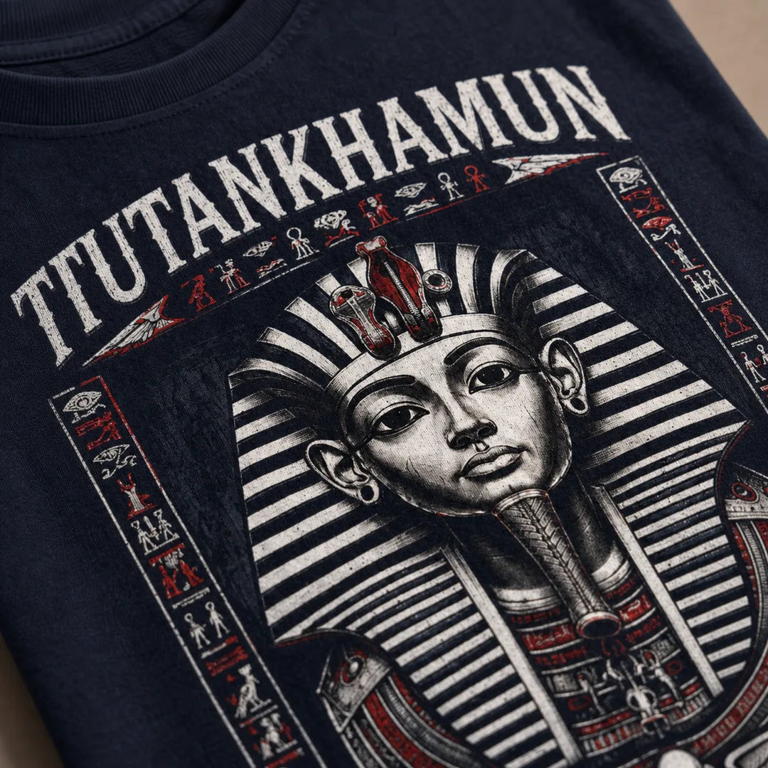 Color: Navy | View: Detail | Tutankhamun Tee