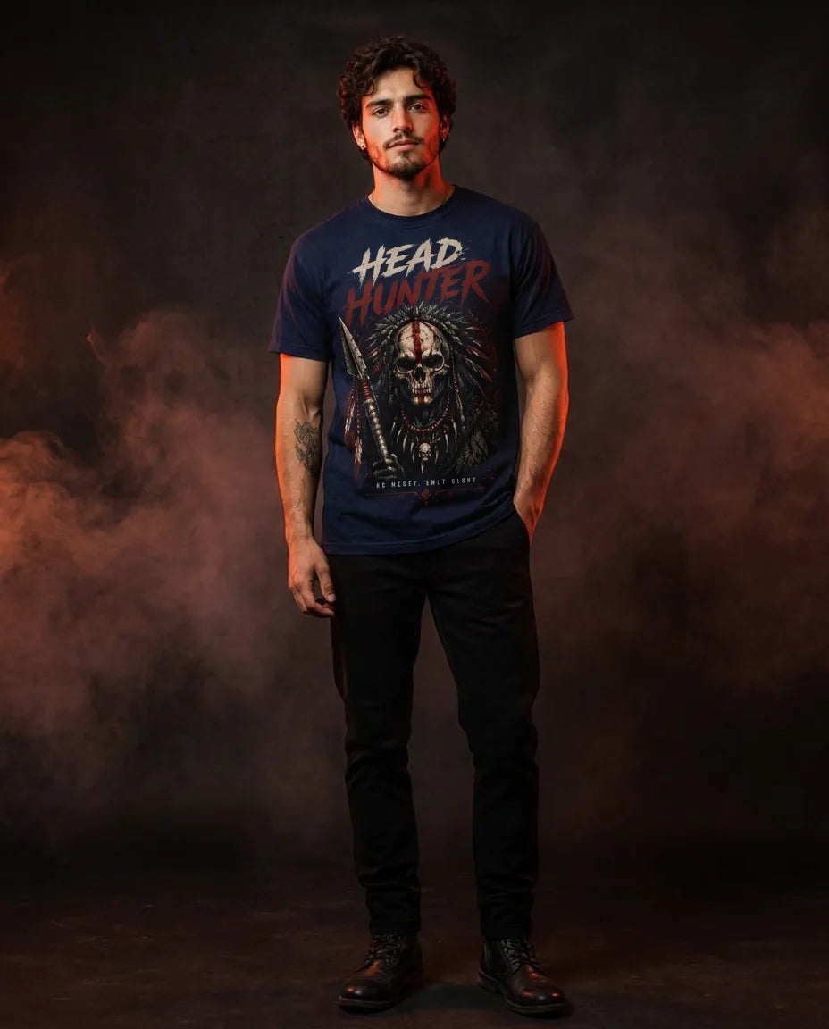 Color: Midnight Navy | View: Front | Headhunter Tee