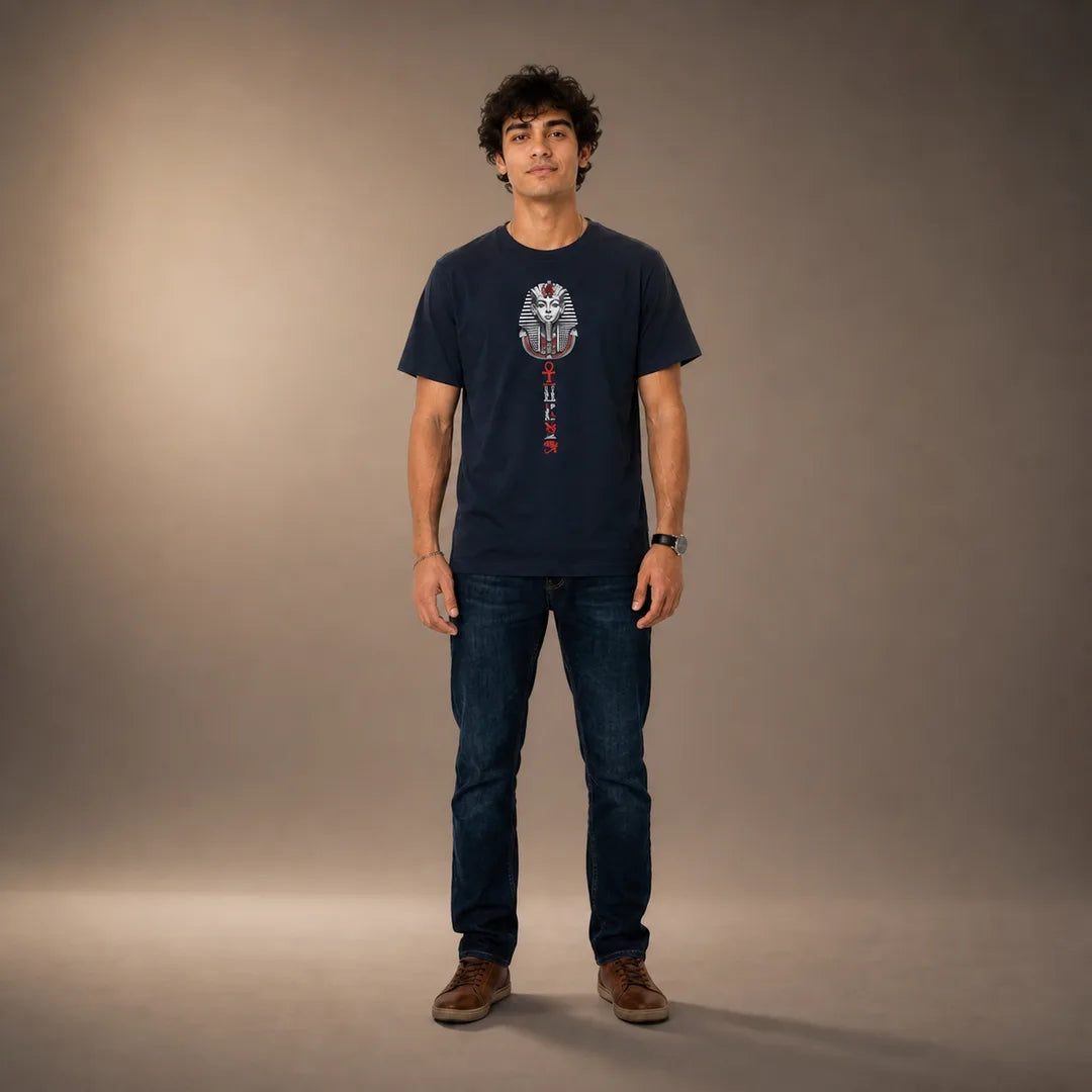 Color: Navy | View: Front | Tutankhamun Tee