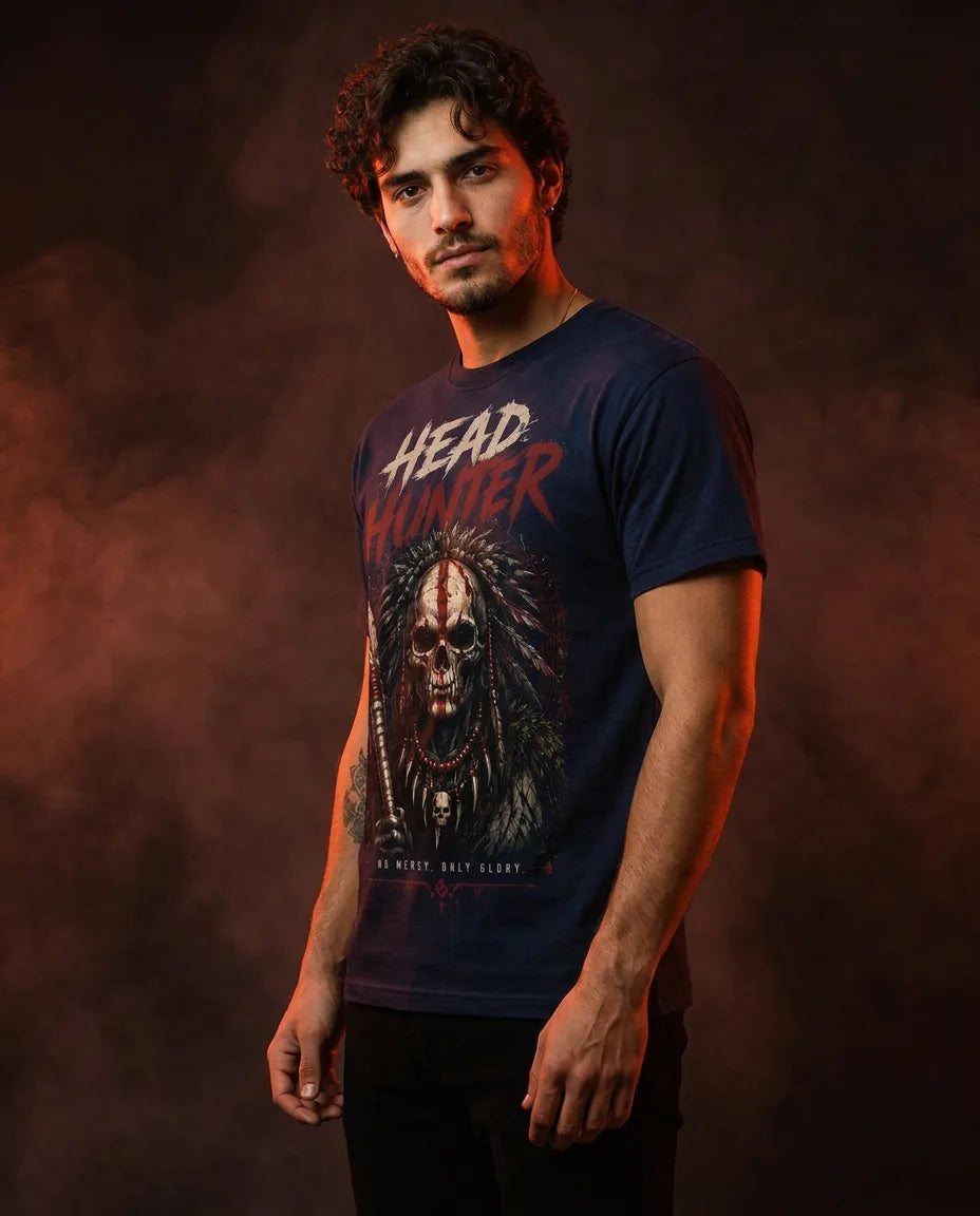 Color: Midnight Navy | View: Side | Headhunter Tee