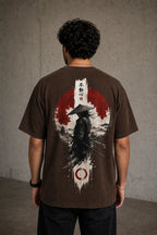 Color: Brown | View: Back | Samurai Design 1 Tee