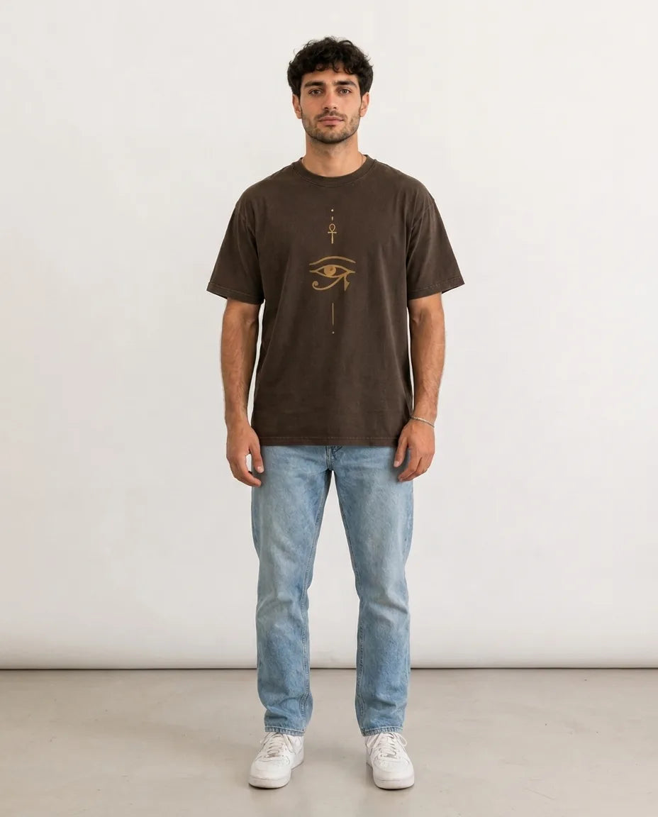 Color: Earth Brown | View: Front | Symbol Tee