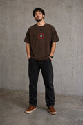 Color: Brown | View: Front | Samurai Design 1 Tee