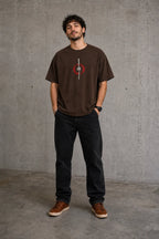 Color: Brown | View: Front | Samurai Design 1 Tee