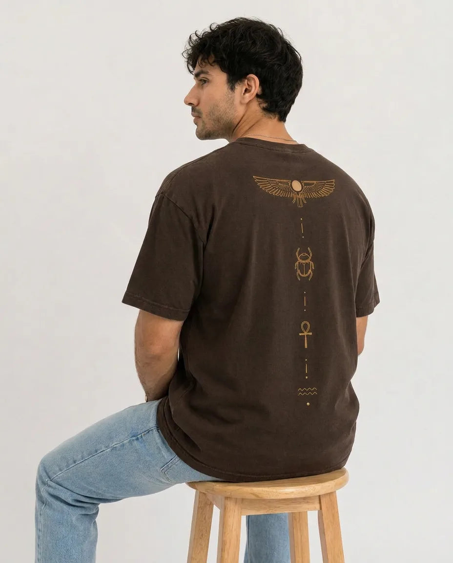 Color: Earth Brown | View: Model | Symbol Tee