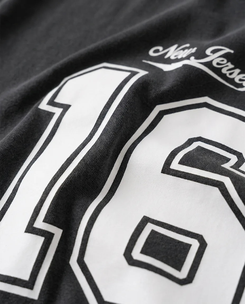 Color: Charcoal | View: Detail | Nu Jersey Tee
