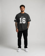 Color: Charcoal | View: Front | Nu Jersey Tee
