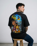 Color: Black | View: Back Fit | Goku Kanji Tee