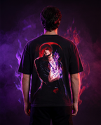 Color: Black | View: Back | Iori Yagami Graphic Tee