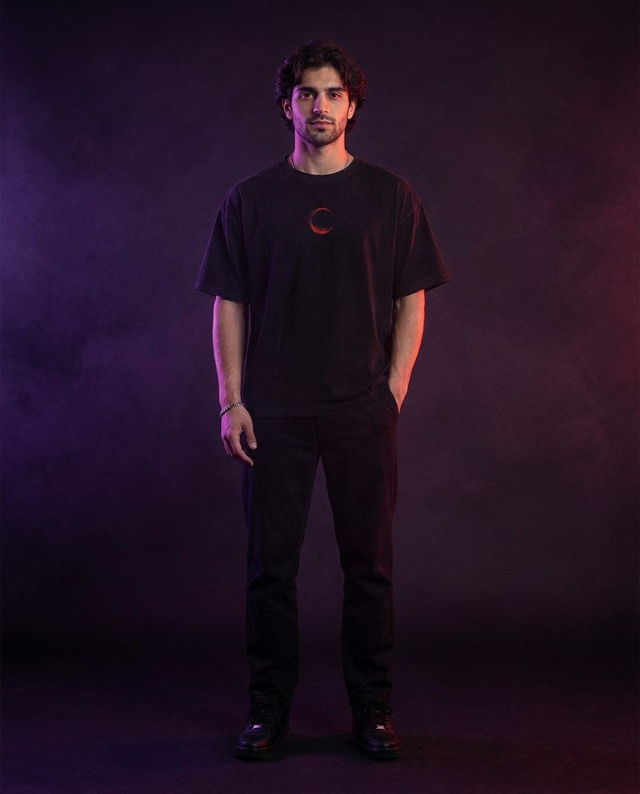 Color: Black | View: Fit | Iori Yagami Graphic Tee