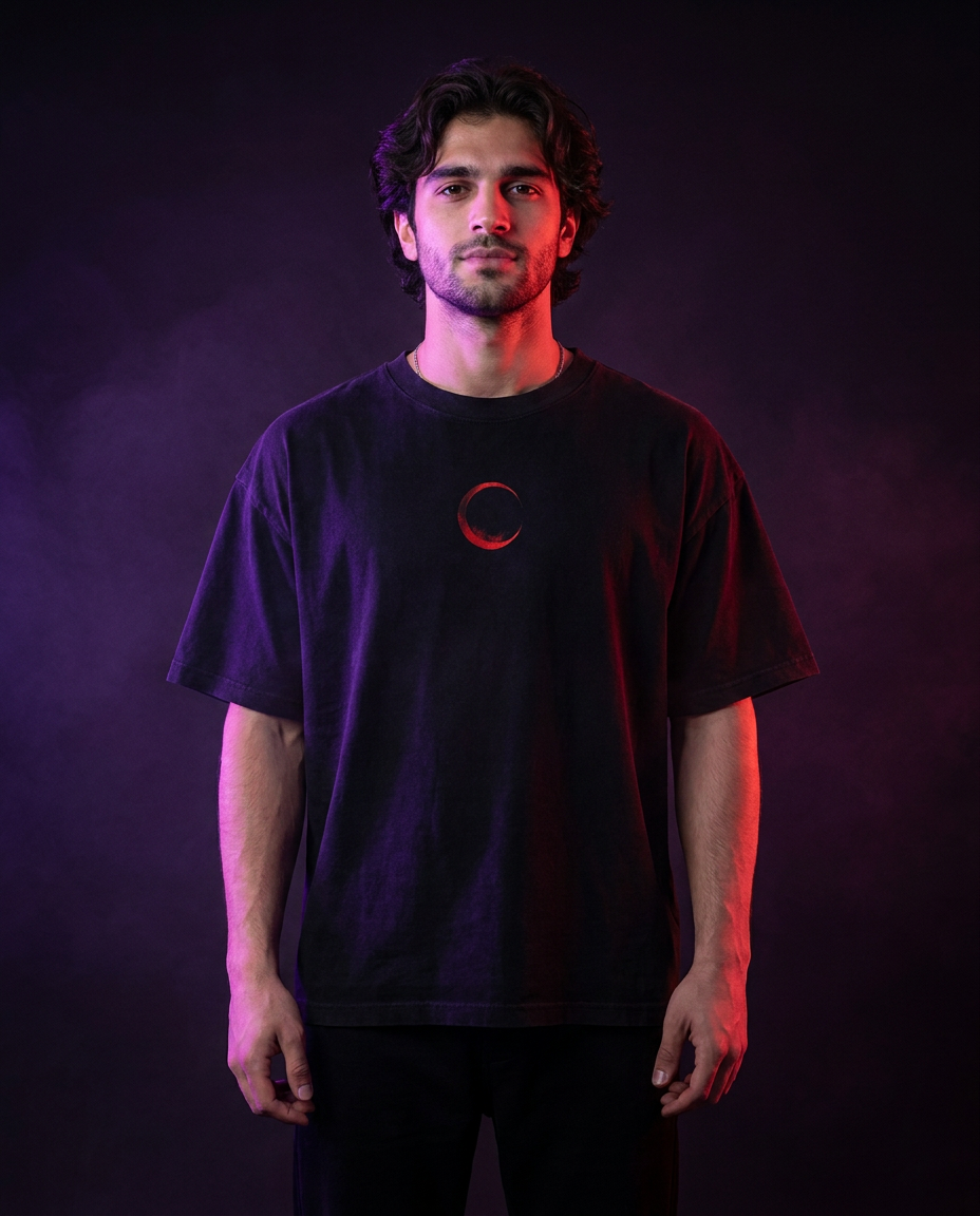 Color: Black | View: Front | Iori Yagami Graphic Tee