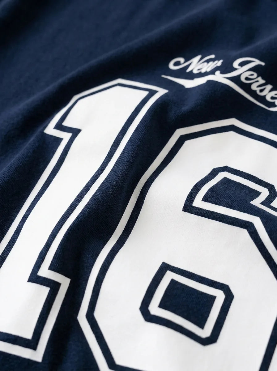 Color: Navy | View: Detail | Nu Jersey Tee