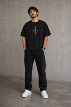 Color: Black | View: Full body | Samurai Design 1 Tee