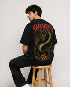 Color: Black | View: Back Fit | Shenron Graphic Tee