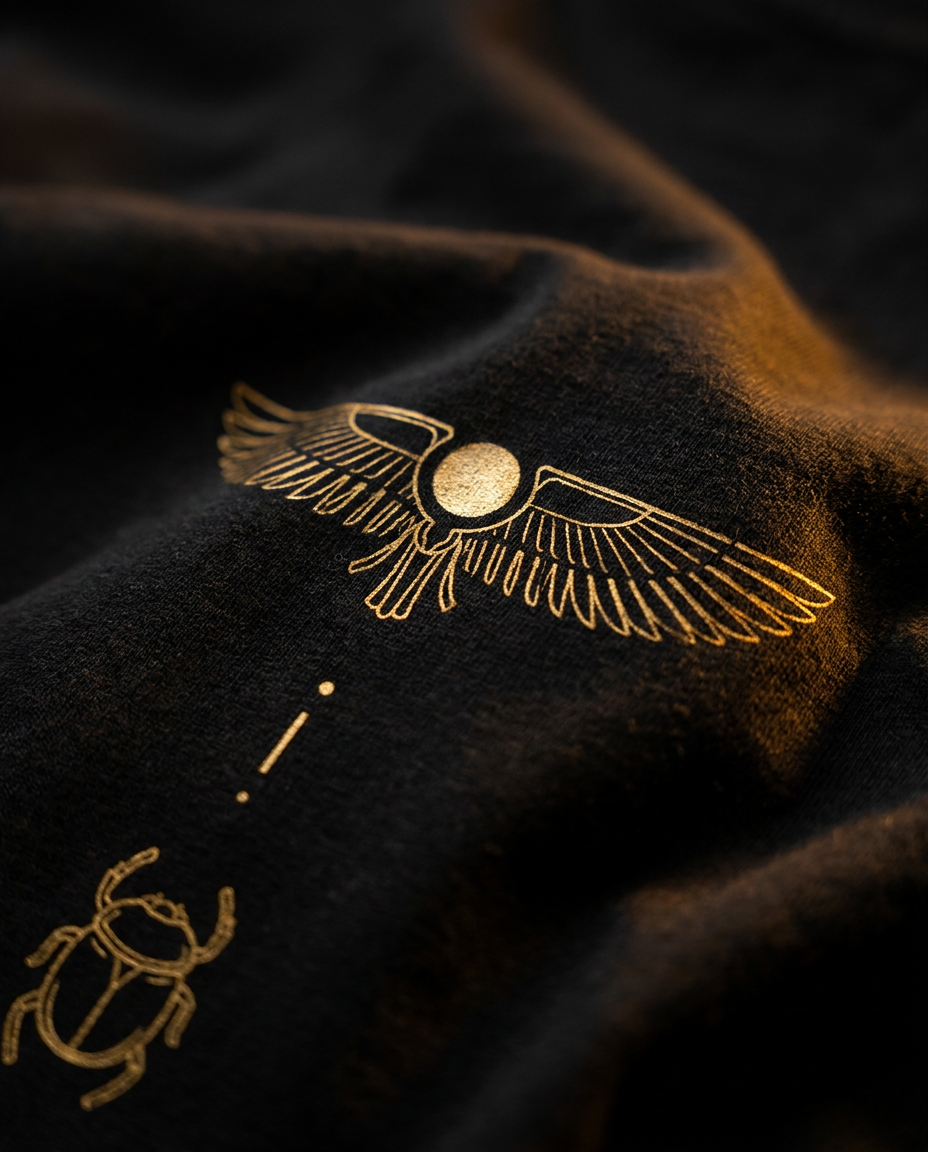 Color: Black | View: Back detail | Symbol Tee