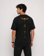 Color: Black | View: Back three-quarter | Symbol Tee