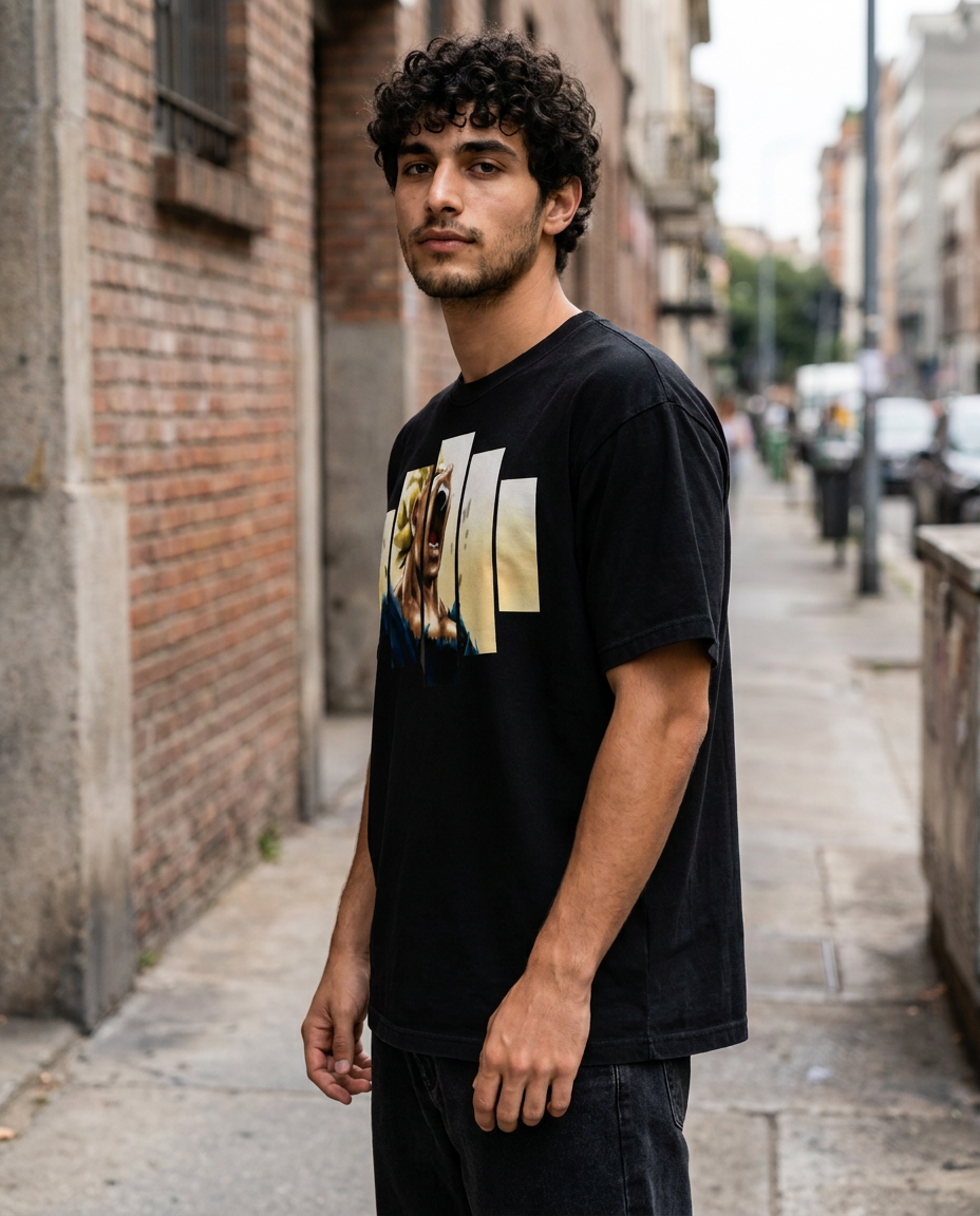 Color: Black | View: Back | Vegeta Graphic Tee