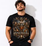 Color: Black | View: Front | Vikings Battle Tee