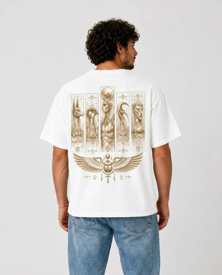 Color: White | View: Back | Gods Tee