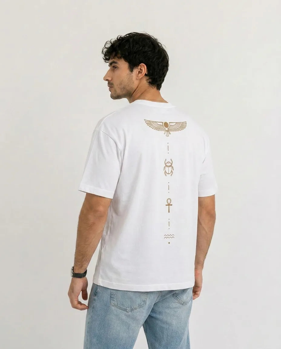 Color: White | View: Back | Symbol Tee
