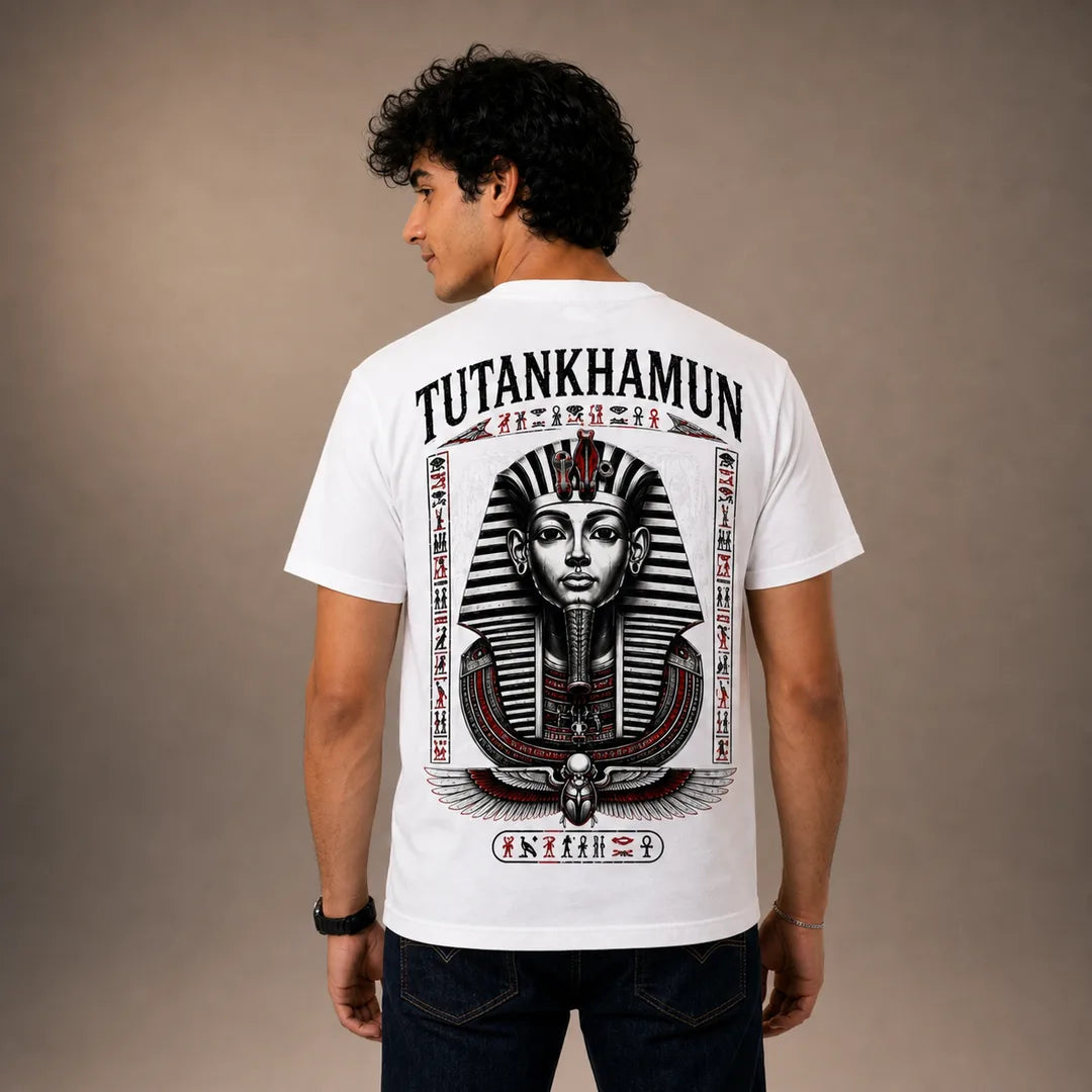Color: White | View: Back | Tutankhamun Tee