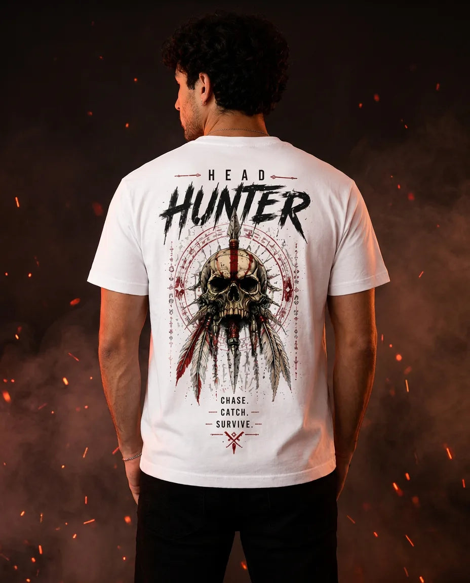 Color: White | View: Back | Headhunter Tee