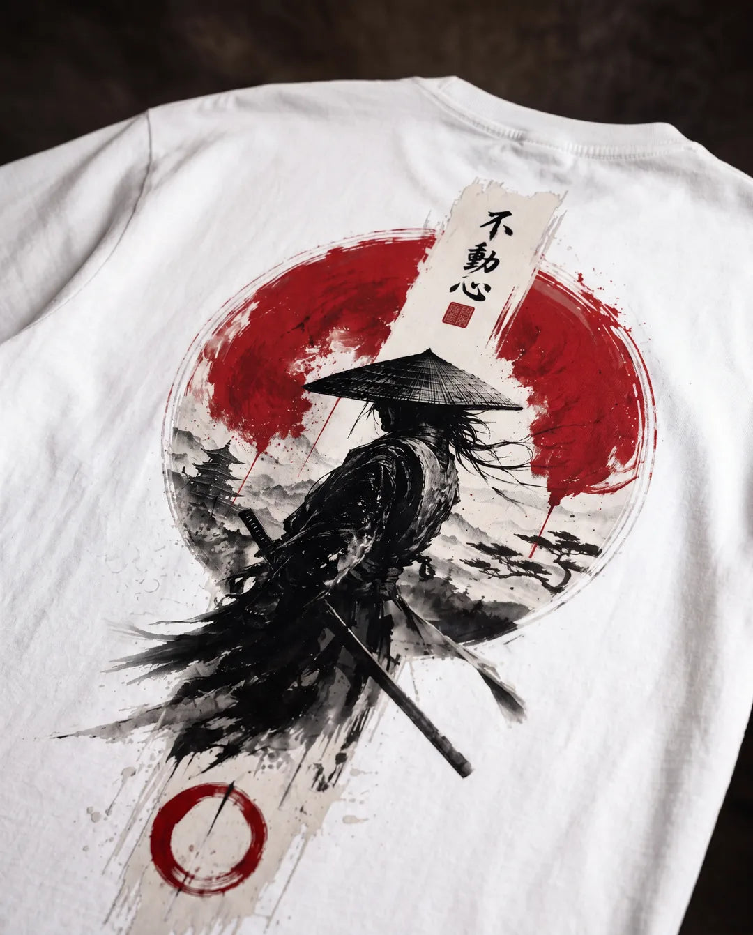 Color: White | View: Detail | Samurai Design 1 Tee