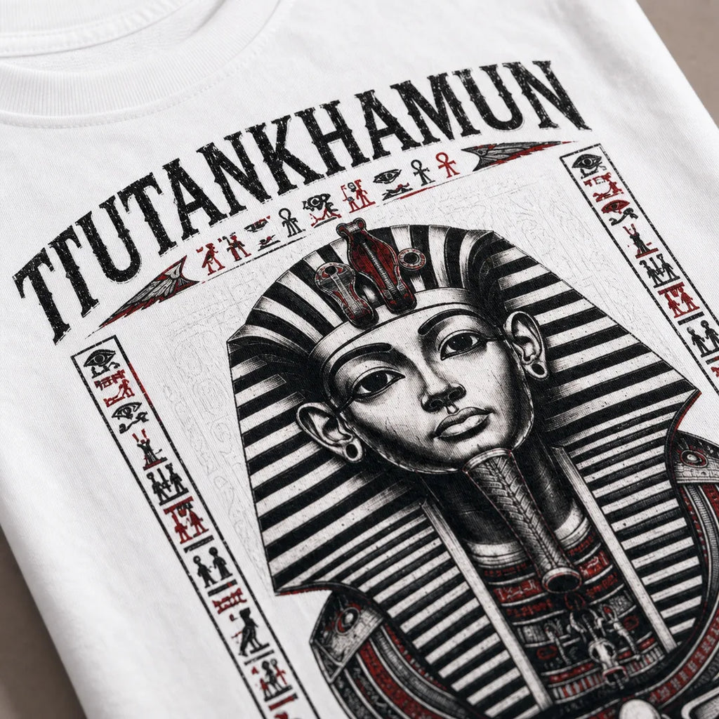 Color: White | View: Detail | Tutankhamun Tee
