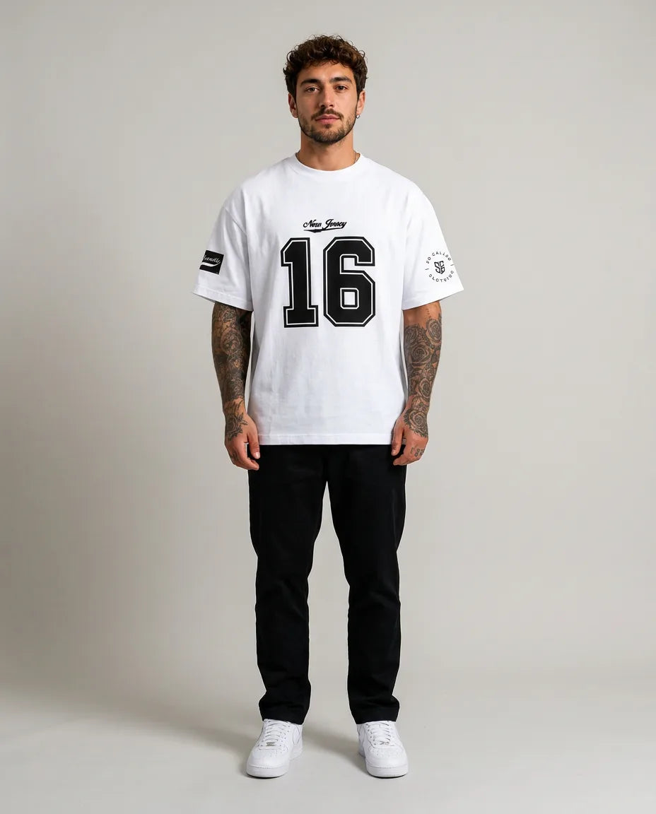 Color: White | View: Front | Nu Jersey Tee
