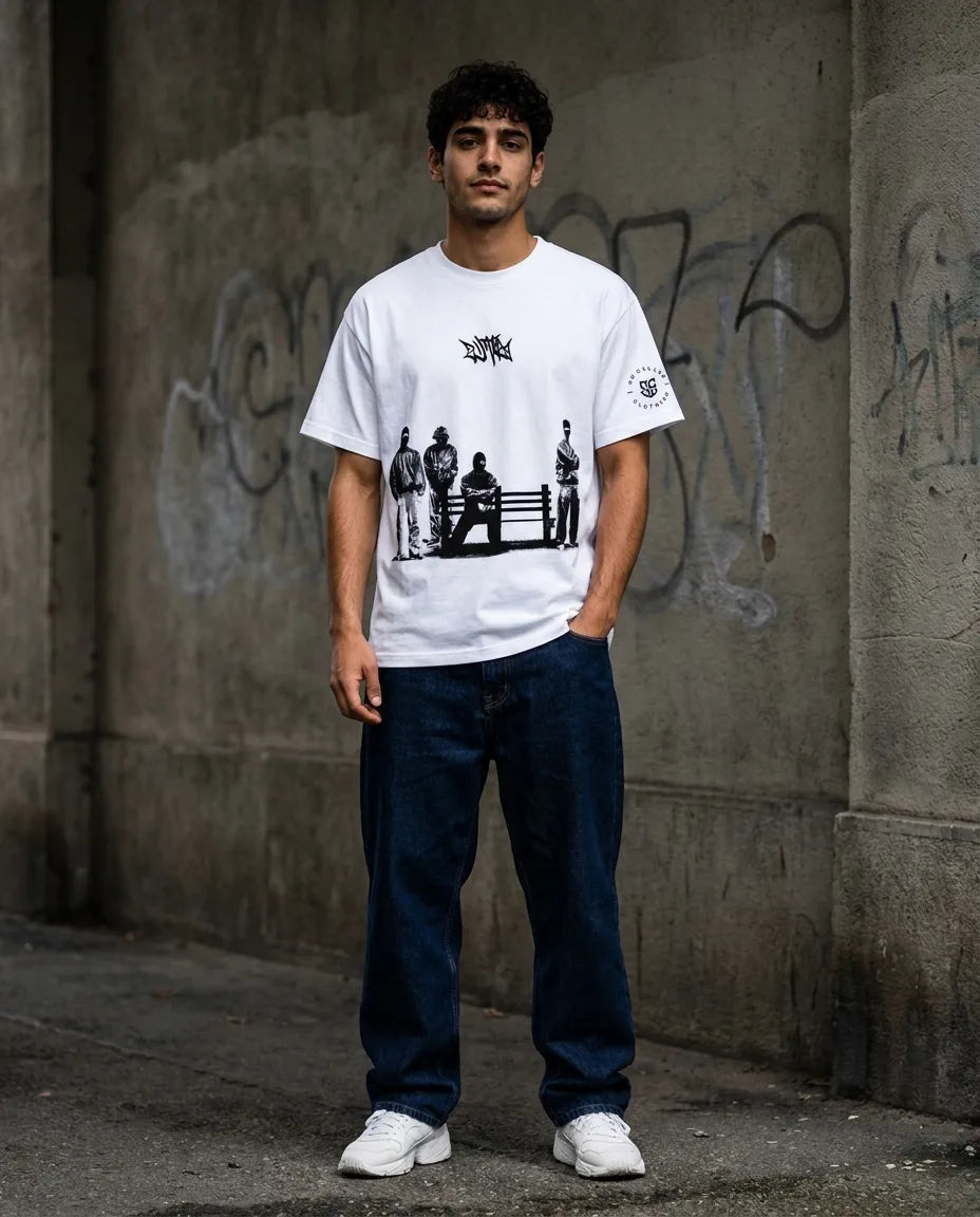 Color: White | View: Front | Dutty Red Tee