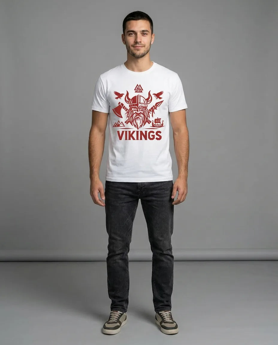 Color: White | View: Front | Vikings Tee