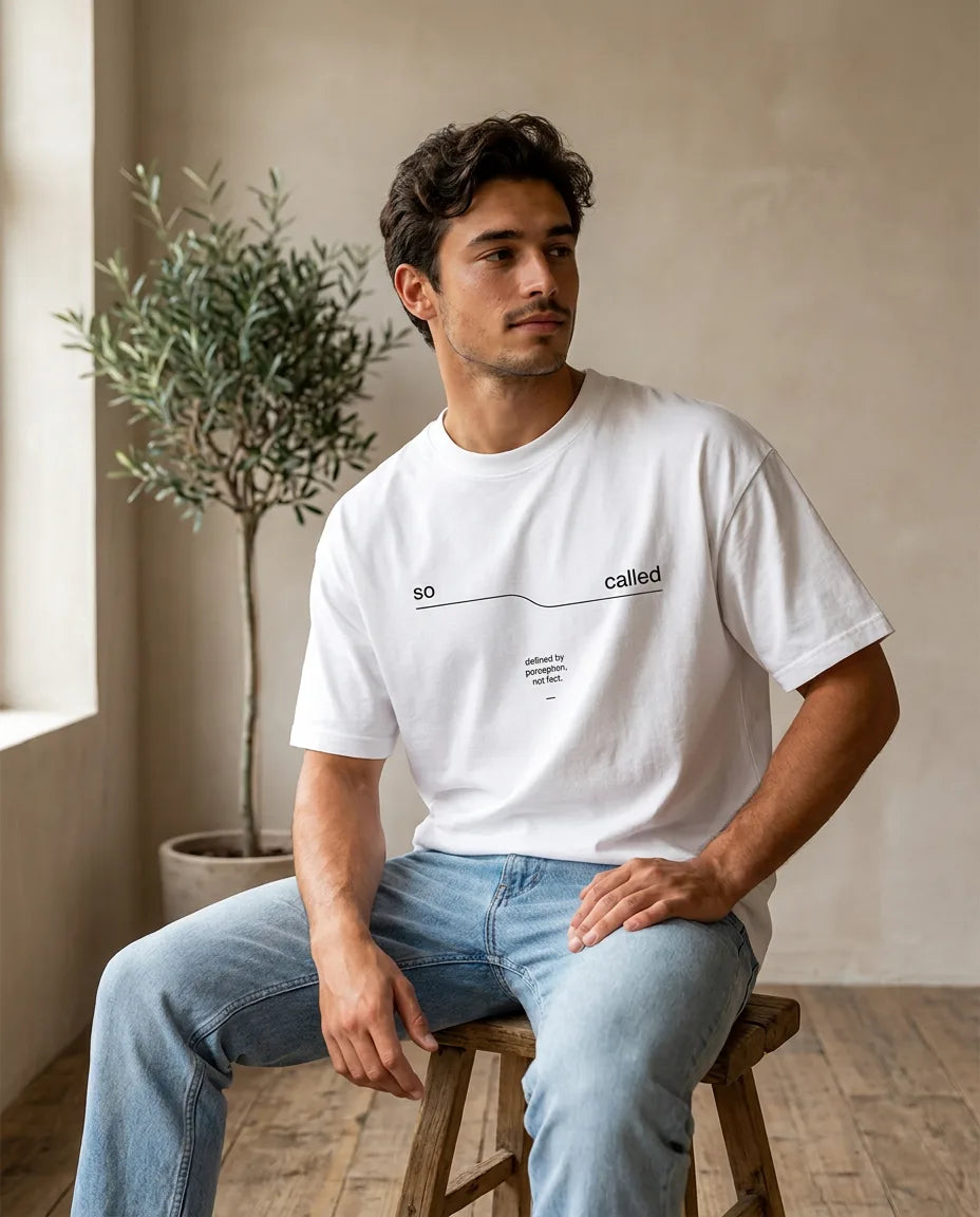 Color: White | View: Model | So Called Tee